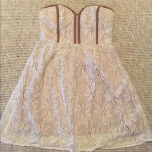 Pins and Needles White Lace Dress